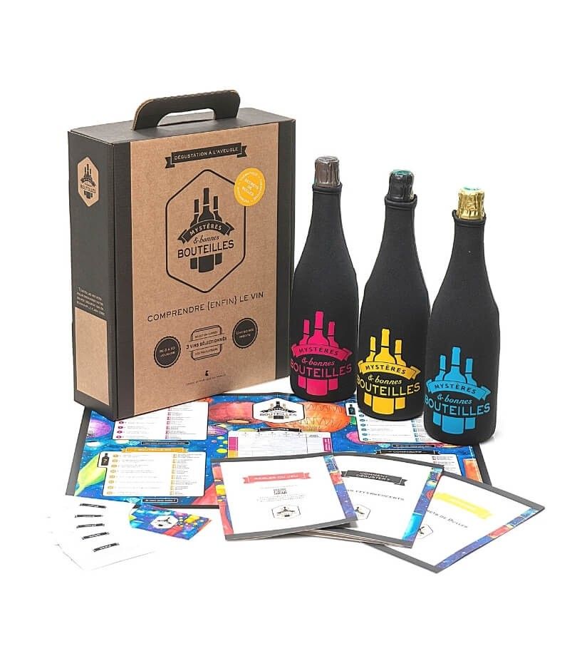 Coffret jeu de dégustation de vin