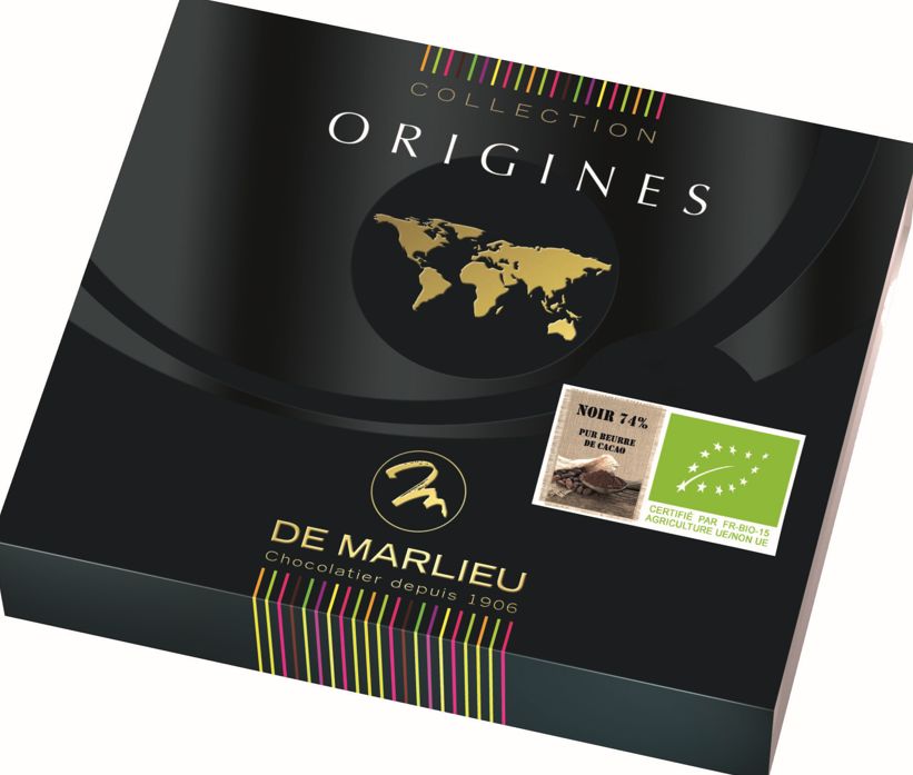 [MAPA2145] De Marlieu Pâques : Palets collection origines du monde (S25  |  Palets Chocolat "Dégustation 4 origines")