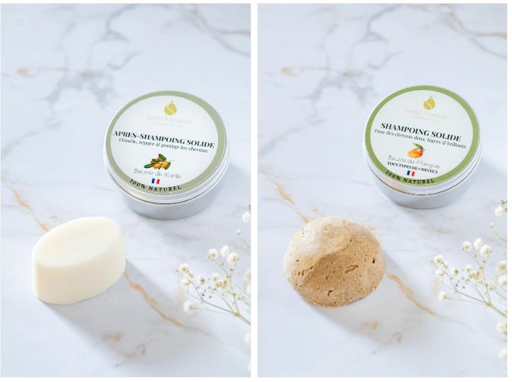Duo shampoing& après-shampoing solide